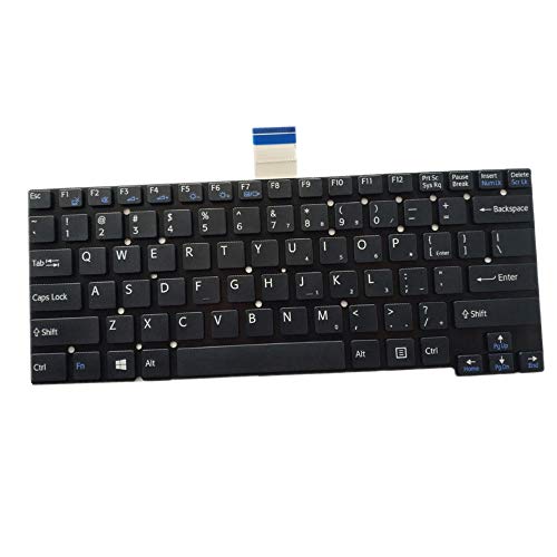 Clavier PC portable Sony SVT14 noir version US pour réparer les touches bloquées ou usées