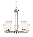 Z-Lite 432-5BN 5 Light Chandelier, Brushed Nickel