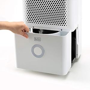 Blackdecker bxdh12e dehumidifier 12l24h drying function 2 speeds container 18 l programmable 24 hours removable and washable filter up to 25 m2 quiet  urban country home decor