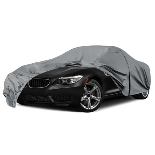 Image of Waterproof Premium Car Covers Replace for 2009-2025 BMW Z4, 10 Layers Heavy Duty All Weather Car Cover with Zipper Door, Windproof Bands for Snow Rain Dust Protection