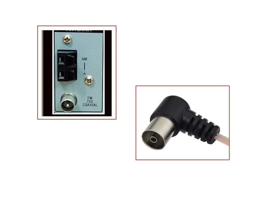 Bingfu Câble Antenne FM AM Intérieure Dipôle 1,5 m 75 Ohm Antenne Filaire Compatible avec Récepteur AV Home Cinéma Chaîne HiFi Tuner Radio Poste Yamaha Denon Onkyo Pioneer