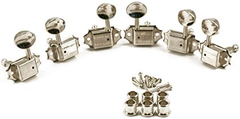 Kluson Traditional 3x3 Tuning Keys, Oval Buttons, Double Line