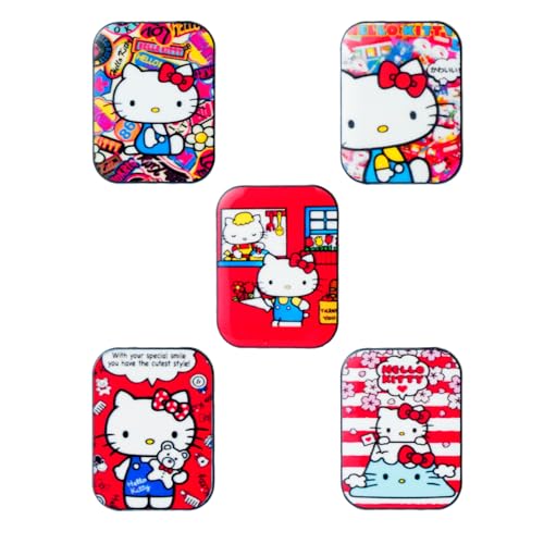 9pcs Cute Kitty Style Enamel Lapel Pins Kitty Cat Brooch Charms Jewelry Gift for Backpacks Cloth