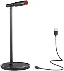 QCYDOBRASIL Microfone de Mesa By-cm1 Preto para PC Estúdio Saída Usb Tpo C ideal para Podcasts Músicos Streamers Comunicações em Tempo Real - No Brasil