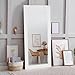 Naomi Home Mosaic Style Full Length Floor Mirror White