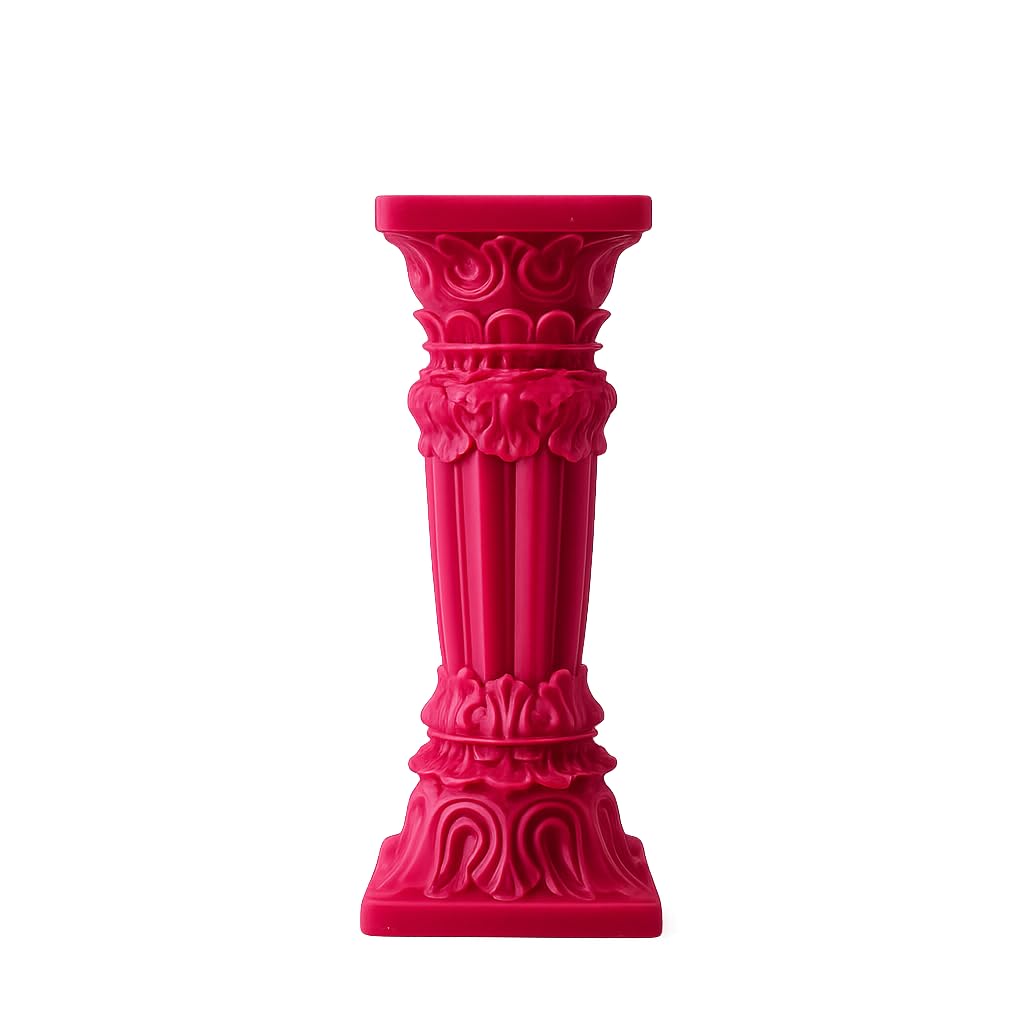 Roman Pillar Decorative Spell Candle, Classical Column Shape Wax Candle for Home Decor, Handmade Architectural Sculpture Candle, Vintage Centerpiece Decoration, Housewarming Gift Item-picture-21