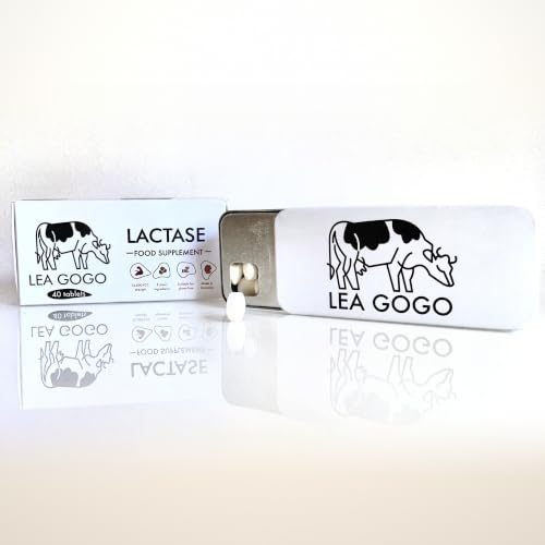 Lea Gogo Lactase Enzyme Tablets for Lactose Intolerance 40 Tablets