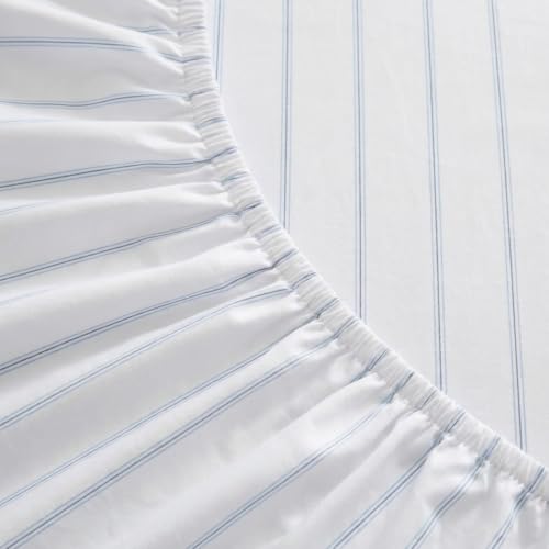 Nautica - Twin XL Cotton Percale Sheet Set with Matching Pillowcase | Naturally Smooth Percale, Matching Pillowcase & Fitted Sheet, Breathable, Machine Washable, Deep Pocket - image 6