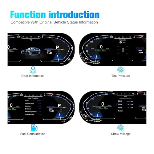 Instrumento digital BMW E60 E61 5 Series 2003-2010 con panel de instrumentos HUD y LCD 7
