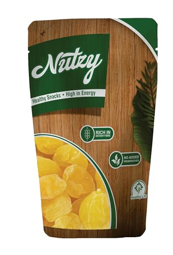 Nutzy Dried Peach Yellow 200 Grams – Sweet, Tasty and Chewy Candi...