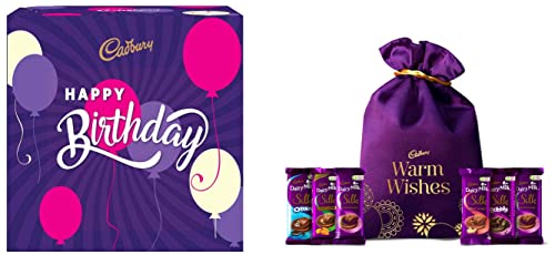 Image of Cadbury Silk Potli Valentines Pack, 343g & Birthday Celebrations Box, 430g