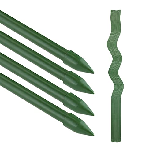 Relaxdays Pack 20 Tutores Plantas Espiral, Soportes Enredaderas, ...