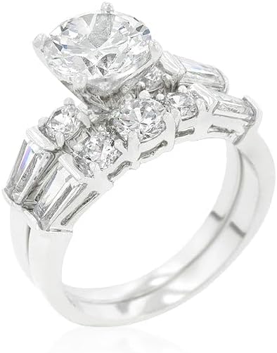 Engagement Set with Large Center Stone Size 5