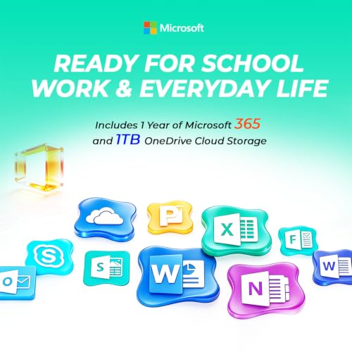 Image of HP 14 inch Everyday Laptop • Copilot AI • 2026 Edition • Intel 4-Core N150 Processor • 128GB SSD • Microsoft 365 • Windows 11 • Long Battery Life • Thin & Portable • Sky Blue