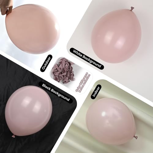 Image of Pastel Pink and White Balloons, 12 Inch 35PCS Light Baby Pink Beige Cream White with Clear Latex Balloon for Girls Birthday Bachelorette Party Bridal Baby Shower Winter Party Decorations Supplies