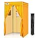 EAGLE PEAK Flex Compact 4x4 Pop-up Canopy Changing Room, Portable Privacy Dressing Room for Indoor Fashion Photoshoots, Camping, or Pool, Yellow/Orange