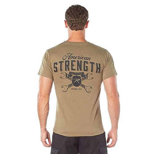 T-shirt American Strength Rothco en coton kaki pour le quotidien