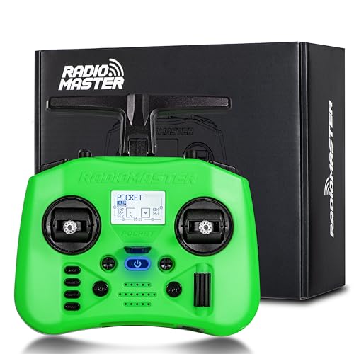 Image of Radiomaster Pocket ELRS Remote Controller Portable Hall Gimbal EdgeTX 2.10.5 Transmitter with LED Light for FPV Drone /RC Helicopter&Car Boats&Multirotor (Battery Not Included)