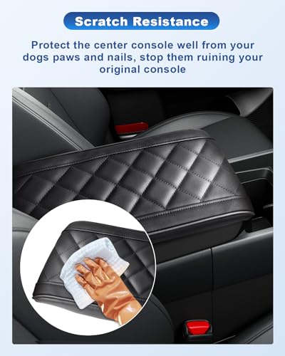 Image of CDEFG for 2024 2025 2026 Hyundai Santa Fe Armrest Cover Center Console Cover for 2024 2025 2026 Hyundai Santa Fe MX5 Accessories Middle Console Pad(Require Armrest Lid Removal)