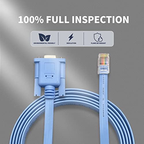 Rj-45 To Db-9 Rollover Console Cable,Db9 To Rj45 Console Cable Cisco Device Management Serial Adapter 6Ft #TOP3