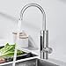 Produktbild HOMELODY Elektrischer Wasserhahn mit Durchlauferhitzer 230V,Wasserhahn Küche Durchlauferhitzer Küche LED Elektrischer Wasserhahn Edelstahl,360° Swivel Warmwasserboiler Küchenarmatur Camping Wasserhahn