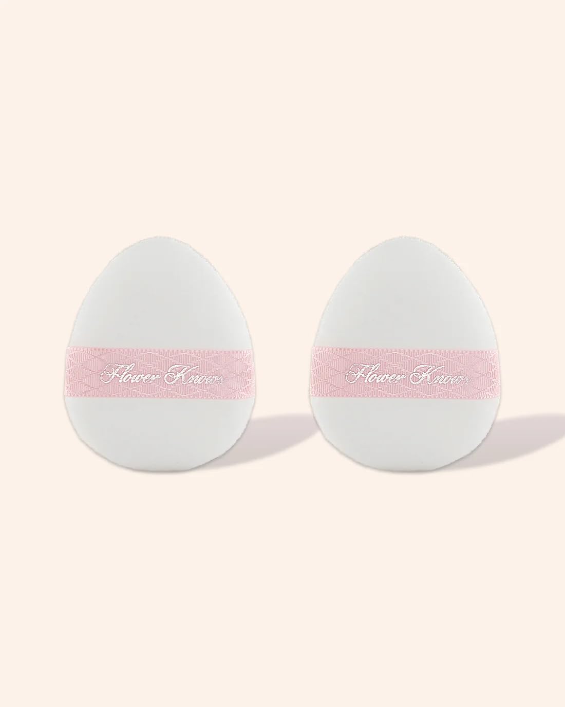 Flower Knows Little Angel Powder Puff For Blush And Loose Powder Setting, Soft, Reusable (Mini Powder Puff)