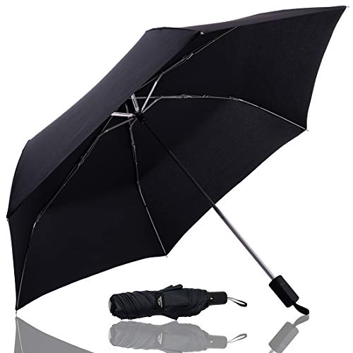 折りたたみ傘 6本骨 超軽量170g メンズ レディース – sunnyskies テフロン超撥水 アルミニウム 軽量 頑丈 晴雨兼用 コンパクト 収納ポーチ付き 2年品質保証