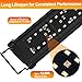 22-Inch LED UVB Light Fixture for Reptiles, Adjustable 10.0–20.0 UVA UVB Lamp with Dimming & Timer, 26W Aluminum Light for Bearded Dragons, Turtles, Snakes – Full Spectrum UVI Lighting for Tanks
