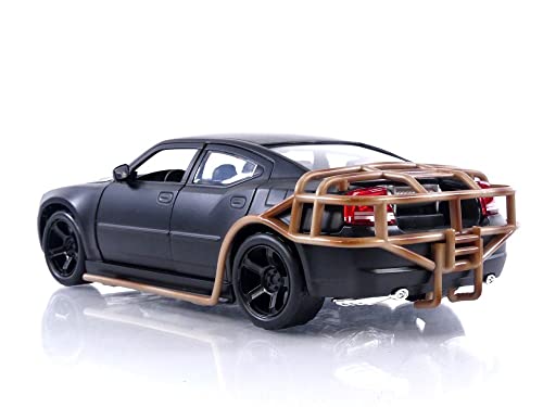 Jada Fast & Furious 1:24 2006 Dodge Charger Heist Car Die-cast Car, Toys for Kids and Adults, Black, 8 inches - Image 3