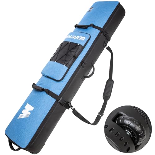 MERALIAN Snowboard Bag with Wheels, Padded Roller Snowboard Bag for Single...