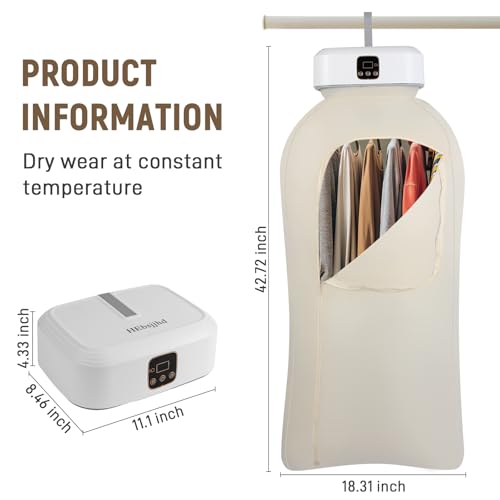 Portable Dryer With 480 Minute Timer Function 20 Minute Quick Drying Mini Dryer - a Compact Suitable for RVs, Apartments, Travel, Student Dormitories, equipped With a Drying Bag Remote Control - Image 6