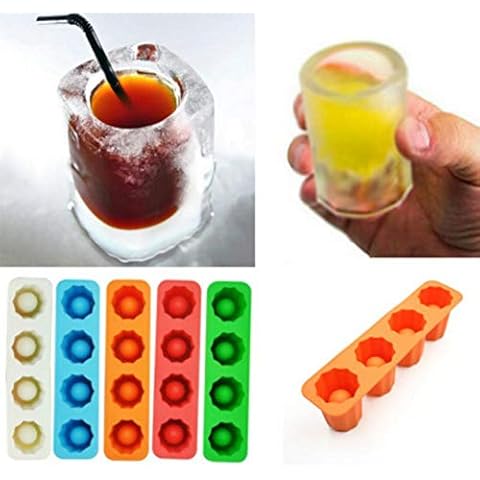 Ice Cube Tray Mold Ice Shot Glass Mold Makes Shot Glasses Ice Mould Novelty Gifts Ice Tray Summer Drinking Tool Cover
