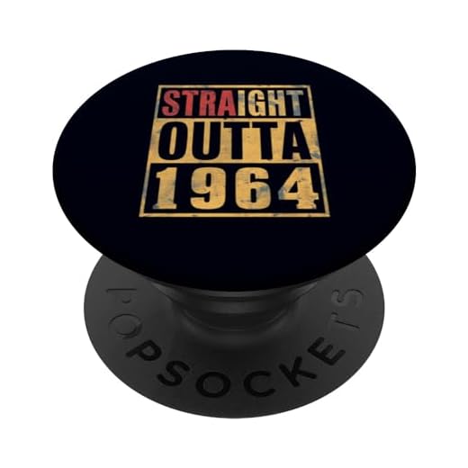 Straight Outta 1964 Nacido en 1964 Retro Vintage Cumpleaños PopSockets PopGrip Intercambiable