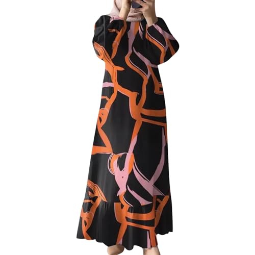 Vestido musulmán de oración casual: caftán Abaya cómodo para el día a día en casa