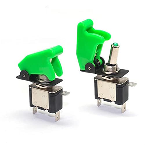 Interrupteur à bascule 12V 20A commutateur LED avec capot de protection type avion lot 10