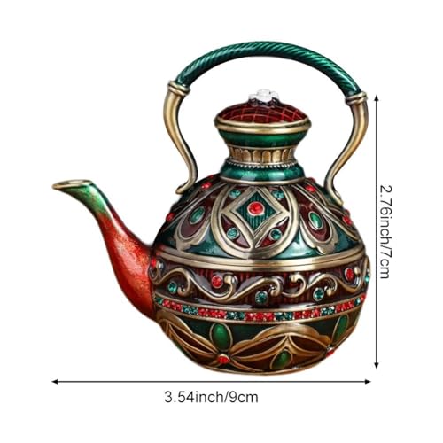 Petite théière émaillée décorative pour embellir votre coiffeuse - 5