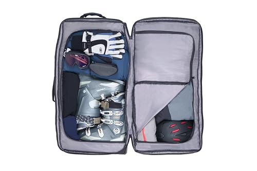 Folding, Hard Bottomed Large Suitcase with Smooth rolloing Wheels, Black3