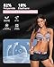 Zando Boyshort Swimsuits for Women - Boy Shorts Modest Sporty Full Coverage V Neck Halter Two Piece Athletic Bikini Set Fashion Black Pink Striped Swimming Bathing Suit for Beach Pool Vacation 6-8