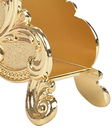 Nerien Vintage Metal Napkin Holder Collection Tabletop Paper Napkin Stand Retro Napkin Freestanding Organizer Tissue Dispenser For Home, Kitchen, Indoor & Outdoor Decor Gold Vine Flower #TOP5