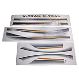 3 STÜCKE SUV Körper Dekorative Streifen Marke Auto Streamline Glänzende Aufkleber Für Honda CRV Nissarl X-Trail / Qashqai / Murano serie