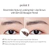 ETUDE Bare Edge Brow Pencil, Eyebrow Pencil, Slim 3D Hexagon, Natural Looking, Korean Makeup, Beauty, Mild Taupe (0.003 Ounce)