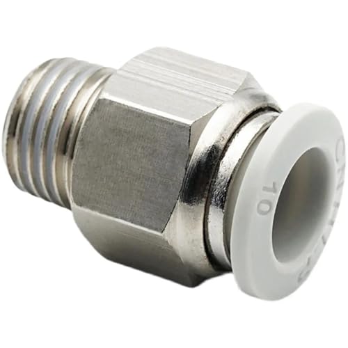 Manguera neumática accesorio de conexión rápida blanca PL 6mm rosca 1/4 para aire comprimido