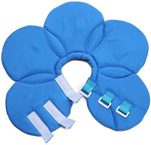 Dogs Cats Medical Grooming Pet E-Collar Recovery Remedy Protective Dog Lick Caught Soft Sponge Adjustable Postoperative Kit for Small and Medium Dog (Blue, M (neck's Girth 10.6 to 11.4))