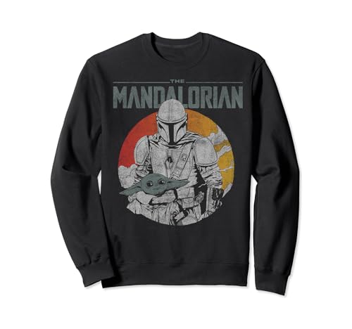 Sweat Star Wars Mando imprimé rétro en coton doux respirant