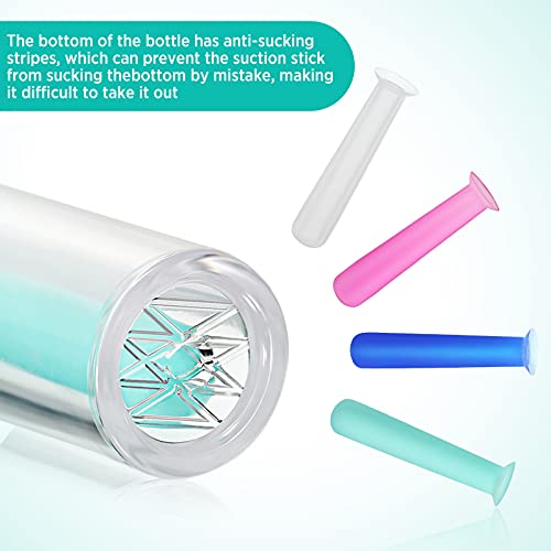 4 Pièces Inserteur de Lentilles de Contact en Silicone Dissolvant de Lentilles Rigides Quotidien de Contact, Dissolvant de Lentilles de Voyage Support d'Aspiration d'Objectif (Multicolore) - Image 4