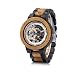 BOBO BIRD Mens Wooden Mechanical Watches Luxury Lightweight Large Size Watch for Men with Gife Box