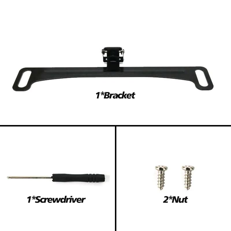 Image of Reversing Camera Metal Bracket, Universal Rear View Camera Mount, License Plate Bracket, Durable Metal Design, Adjustable Angle, Easy Install