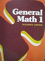 General Math 1 Teachers Edition 0395240220 Book Cover