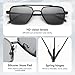 Dollger Square Aviator Sunglasses for Men fashion Black sunglasses for men Metal Frame Sun Glasses Retro Punk Shades