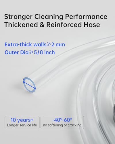 Image of Siphon Hose Fish Tank Cleaner, Aquarium Water Changer, Gravel Vacuum for Aquarium Sand & Gravel - Premium Designed for Superior Cleaning Performance, Safer Material, Battery-Free Design (7FT)